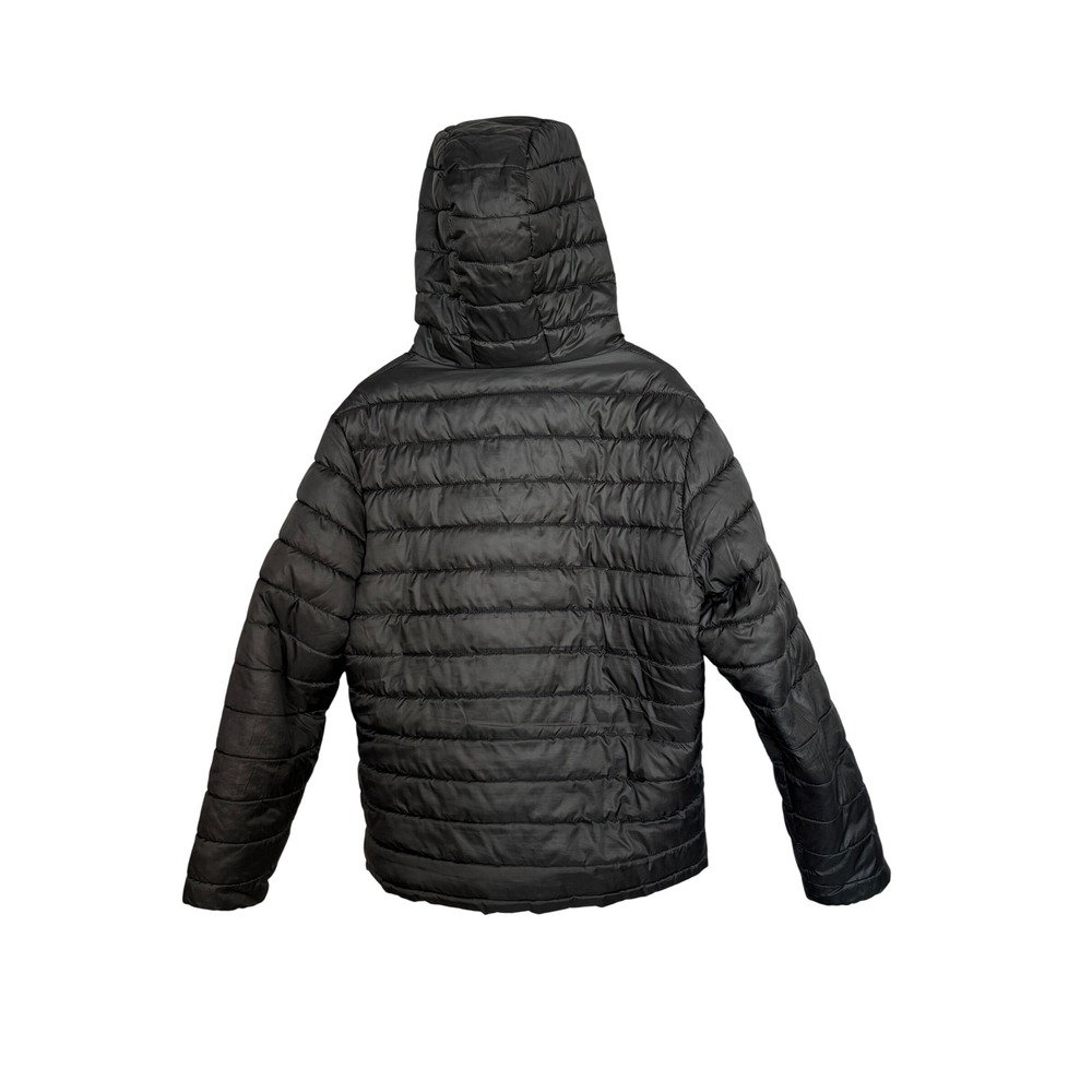 NFL Team Apparel Chicago Bears Puffer Jacket Mens‎ L Black Hooded Quilted Coat - Picture 2 of 16